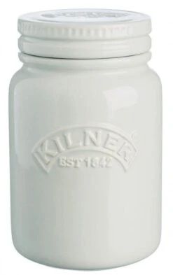 Kilner Keramikgefäß Push Top In Hellgrau, 0,6 Liter