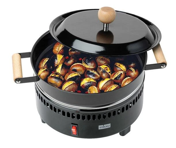 Stöckli Marroniofen Mit Holzgriff, Inkl. Grill-& Crêpe-Platte 4 Stöckli Marroniofen Mit Holzgriff, Inkl. Grill-& Crêpe-Platte – Bild 2