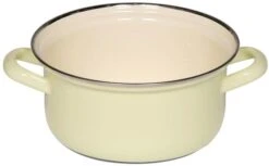 Riess Kasserolle Aus Emaille In Pastell-gelb