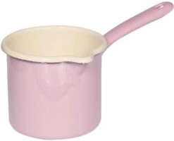 Riess Schnabeltopf Mit Stiel Aus Emaille In Rosa