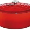 Küchenprofi Bratentopf Oval Aus Gusseisen In Classic Red