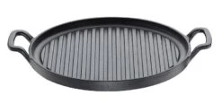 Küchenprofi Grillpfanne Provence Rund Aus Gusseisen Mit 2 Griffen