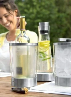 Emsa Flow Slim Flaschenkühler Edelstahl -Küchenbedarf Laden 14 06 Emsa MS Garten 3090 1 l