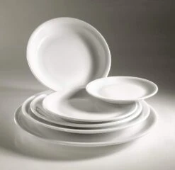 Pillivuyt Teller Flach Bourges -Küchenbedarf Laden 200821BL xl 1