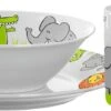 Leonardo Kindergeschirr BAMBINI 3-teilig Löwe, Krokodil, Elefant -Küchenbedarf Laden 210 018637 0 K