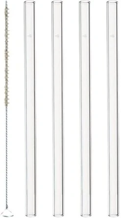 Leonardo Glastrinkhalme CIAO 4er-Set 15 Cm + Reinigungsbürste