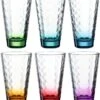 Leonardo Trinkglas OPTIC 6 Stück Farbig Sortiert 300 Ml -Küchenbedarf Laden 210 025923 0 K