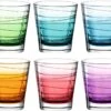 Leonardo Trinkglas VARIO STRUTTURA 6 Stück Sortiert 250 Ml Farbverlauf -Küchenbedarf Laden 210 026844 0 K