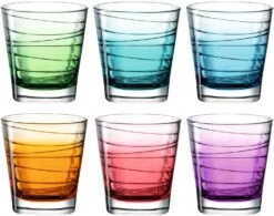 Leonardo Trinkglas VARIO STRUTTURA 6 Stück Sortiert 250 Ml Farbverlauf