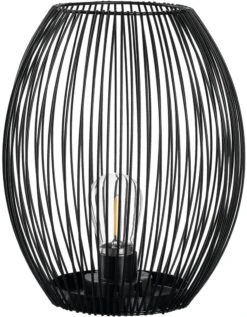 Leonardo Laterne Mit LED CASOLARE 24,2 Cm Schwarz