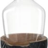 Leonardo Vase Mit Holzsockel CASOLARE 33 Cm Schwarz -Küchenbedarf Laden 210 084398 0 K