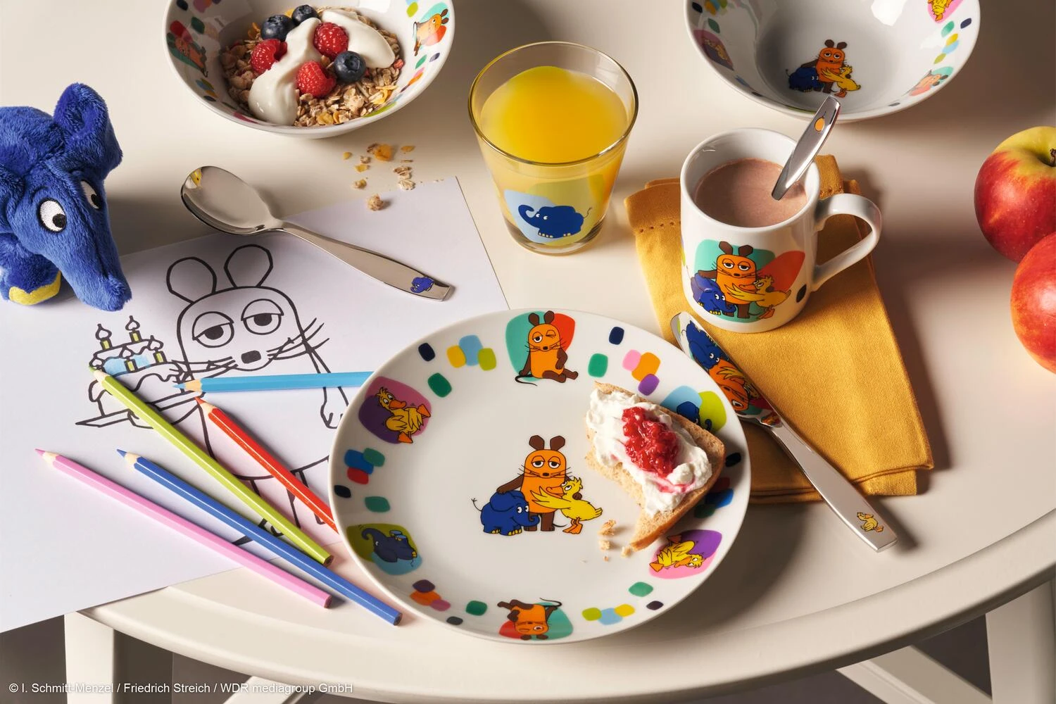 Leonardo Kindergeschirr BAMBINI 3-teilig Maus, Elefant, Ente – Bild 8