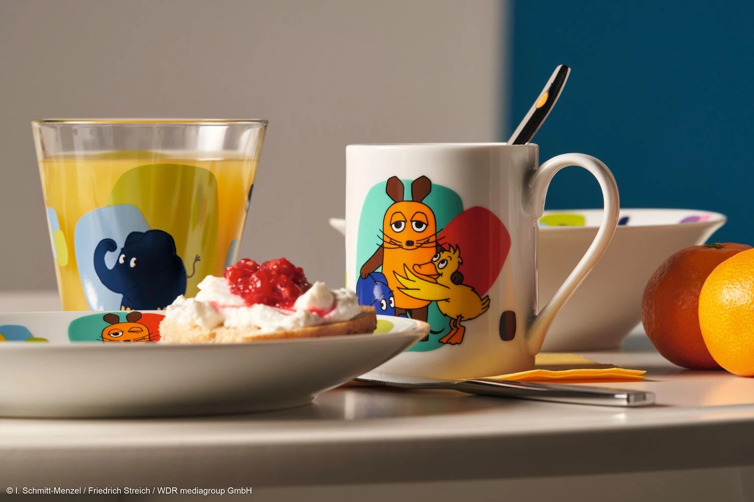 Leonardo Kindergeschirr BAMBINI 3-teilig Maus, Elefant, Ente – Bild 6