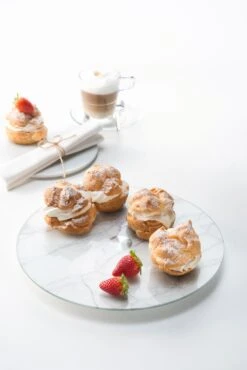 Leonardo Servierplatte TURN 32,5 Cm Weiß Marmoroptik -Küchenbedarf Laden 210 TURN Servierplatte 034925 mood H