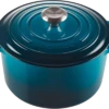 Le Creuset Hoher Bräter Signature Rund In Deep Teal 1 Le Creuset Hoher Bräter Signature Rund In Deep Teal -Küchenbedarf Laden 21195246422430 2