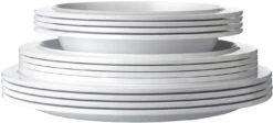 Mepal Suppenteller D195 - Weiß -Küchenbedarf Laden 212 102600030600 1026002030600 102604030600 basic dinnerware plates white