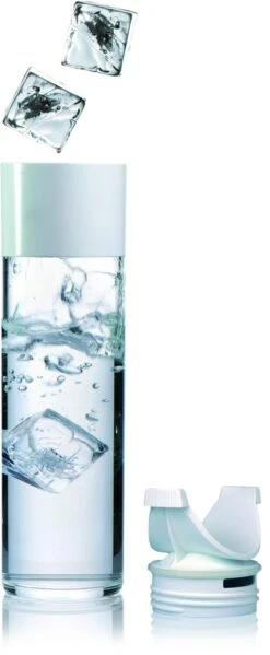 Mepal Trinkflasche Justwater 500 Ml - Weiß -Küchenbedarf Laden 212 107780553100 justwater drinking bottle with ice cubes a