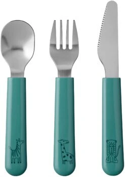 Mepal Kinder-besteckset Mio 3-teilig - Deep Turquoise