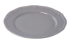 Pillivuyt Teller Flach Eclectique Louis XIV In Nebelgrau