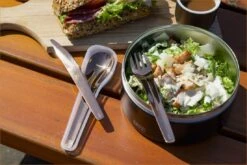 Lurch Besteck-ToGo Edelstahl Bronze, 3tlg. -Küchenbedarf Laden 215 RS4664 240873 Besteck ToGo 3tlg Bronze Motiv 3 scr