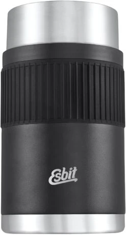 Esbit SCULPTOR Edelstahl Thermobehälter Mit Manschette, 1L, Schwarz