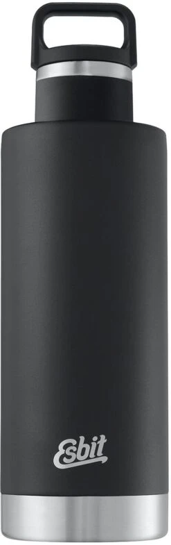Esbit SCULPTOR Edelstahl Isolierflasche "Standard Mouth", 1L, Schwarz