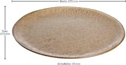 Leonardo Tellerset MATERA 12-teilig Beige Keramik -Küchenbedarf Laden 221 026045 1 K