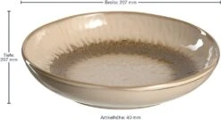 Leonardo Tellerset MATERA 12-teilig Beige Keramik -Küchenbedarf Laden 221 026045 2 K