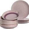 Leonardo Tellerset MATERA 12-teilig Rosé Keramik -Küchenbedarf Laden 221 026050 0 K