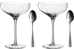 Leonardo Dessertschale A. Fuß POESIA 8-teilig Löffel