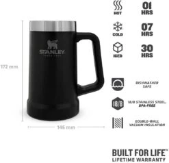 Stanley Adventure Stein 0,70l, Schwarz -Küchenbedarf Laden 222 669501 web3