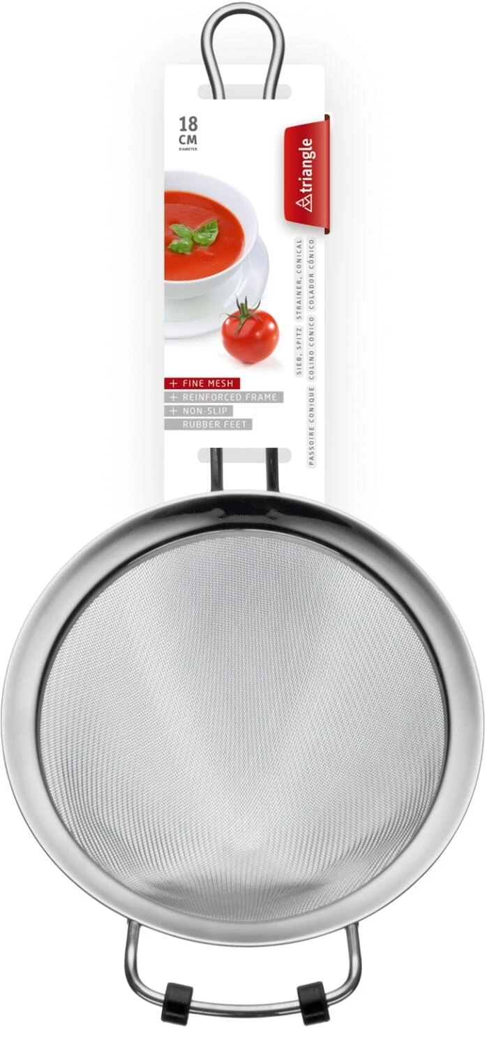 Triangle Sieb Ø 18 Cm, Feinmaschig, Spitz 6 Triangle Sieb Ø 18 Cm, Feinmaschig, Spitz – Bild 4