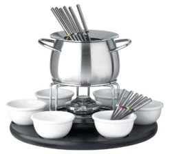 Spring Fondue Set Carousel In Schwarz