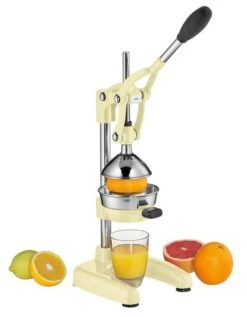 Cilio Profi Saftpresse Amalfi In Hochglanz Creme -Küchenbedarf Laden 309089 b neu