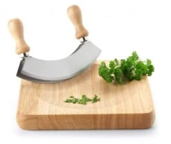 Continenta Wiegemesserbrett Aus Gummibaumholz