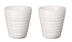 ASA Thermobecher Espresso 2er Set Thermo Twisted, Weiß