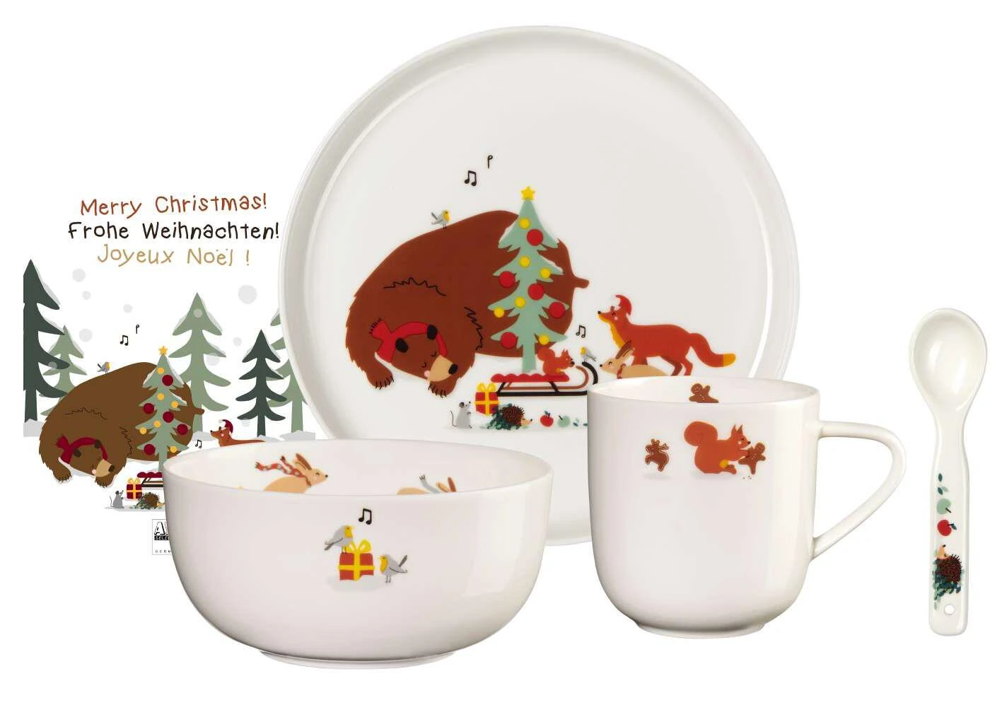 ASA Kindergeschirrset 5tlg. Kids Christmas For Bruno 3 ASA Kindergeschirrset 5tlg. Kids Christmas For Bruno