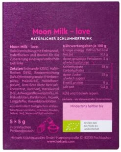 Herbaria Moon Milk Love, Bio-Gewürzmischung -Küchenbedarf Laden 4021269133151005I6