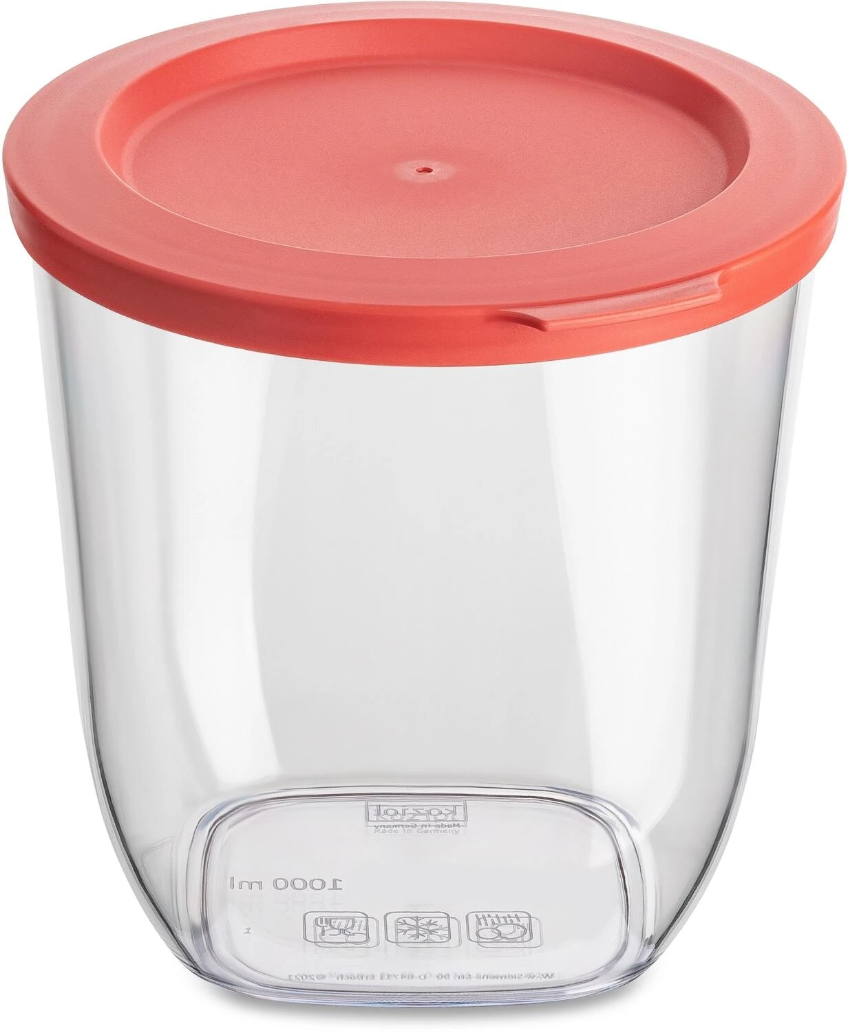 Koziol Vorratsdose CONNECT DRY In Coral 5 Koziol Vorratsdose CONNECT DRY In Coral – Bild 3