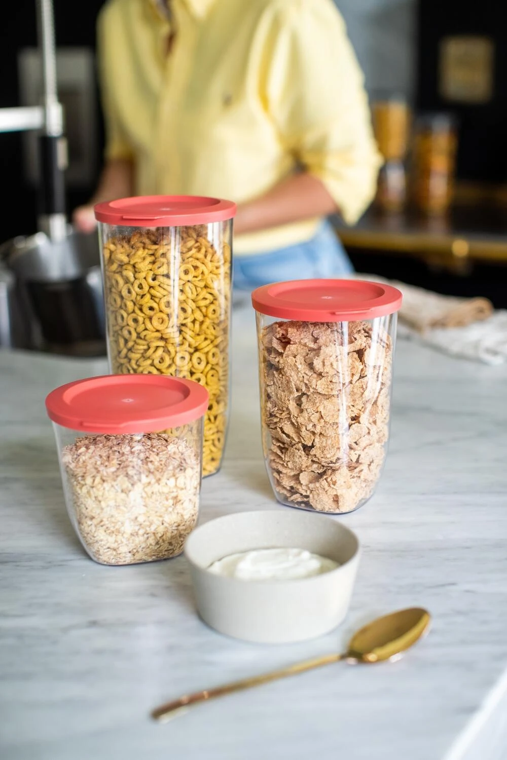 Koziol Vorratsdose CONNECT DRY In Coral 6 Koziol Vorratsdose CONNECT DRY In Coral – Bild 4