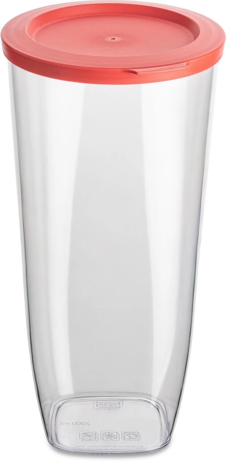 Koziol Vorratsdose CONNECT DRY In Coral 4 Koziol Vorratsdose CONNECT DRY In Coral – Bild 2