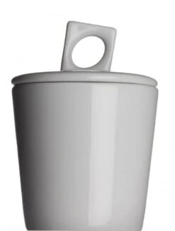 NYNY Zuckerdose Von Porzellanfabrik Walküre, Weiß