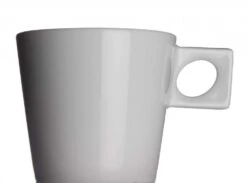 NYNY Café Au Lait Tasse Von Porzellanfabrik Walküre, Weiß