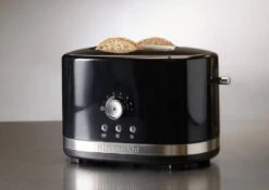 KitchenAid Toaster Mit Manueller Bedienung 2-Scheiben In Empire Rot -Küchenbedarf Laden 5KMT2116EAC neu l 1