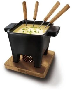 Boska Käsefondue-Set Tapas Schwarz, Groß