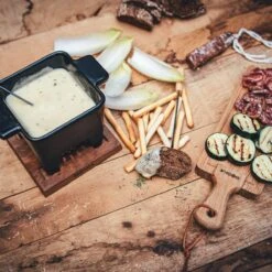 Boska Käsefondue-Set Tapas Schwarz, Groß -Küchenbedarf Laden 853529 BOSKATapasFondueNeroL 4 2400x