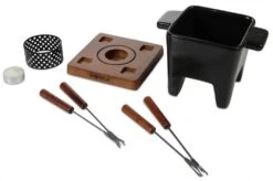 Boska Käsefondue-Set Tapas Schwarz, Groß -Küchenbedarf Laden 853529 PRO tapas fondue 010 neu l