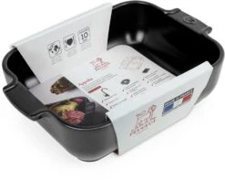 Appolia Auflaufform Rechteckig In Satin-schwarz -Küchenbedarf Laden APPOLIA plat rectangulaire noir black satin 25 cm 61517 packaging