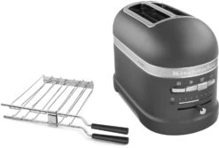 KitchenAid Toaster ARTISAN 2-Scheiben In Imperial Grey -Küchenbedarf Laden ARTISAN Toaster 5KMT2204xGR P191756KP 022z