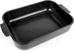 Appolia Auflaufform Rechteckig In Satin-schwarz -Küchenbedarf Laden Appolia plat rectangulaire noir black satin 36 cm 61494